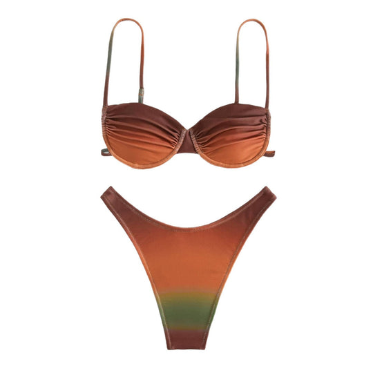 Damen Bikini-Set mit gepaddetem Oberteil und figurschmeichelndem Schnitt EB