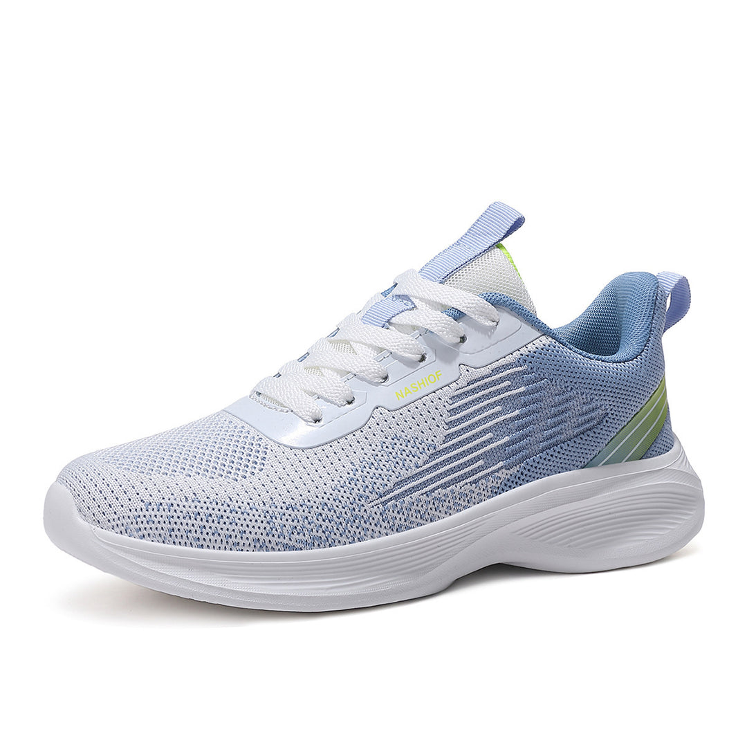 Damen nan federleichte Strick-Walking-Sneaker mit anatomischer Abrollsohle und ultraweicher Komfortinnensohle EB