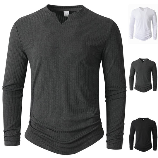 Herren Langarmshirt mit innovativer Rippstruktur EB