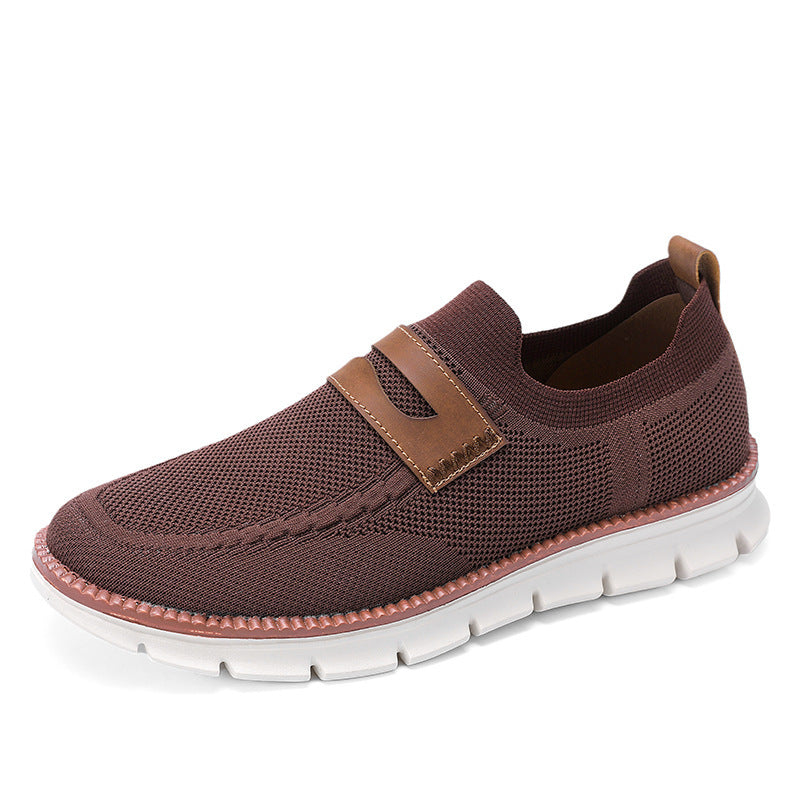 Damen Modische Slip-On Sneaker mit elastischer Oberstruktur EB