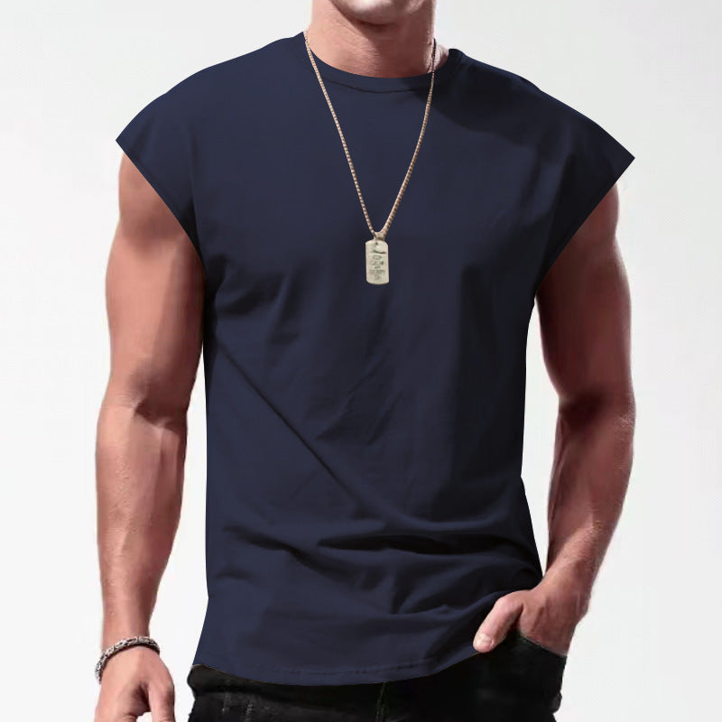 Herren Ärmelloses Sportshirt aus atmungsaktivem Material mit stylischem Design EB