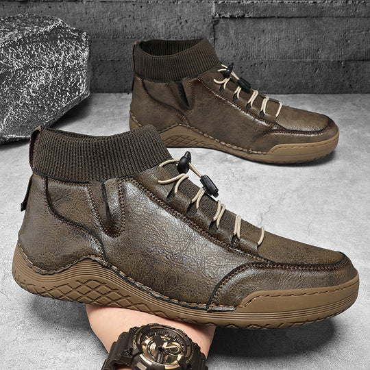 Herren Sportliche Winter-Wanderstiefel mit elastischem Knöchelbereich EB