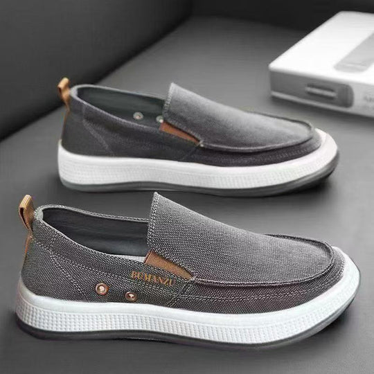 Damen Bequeme Slip-On Sneakers mit atmungsaktiver Oberflächenstruktur EB