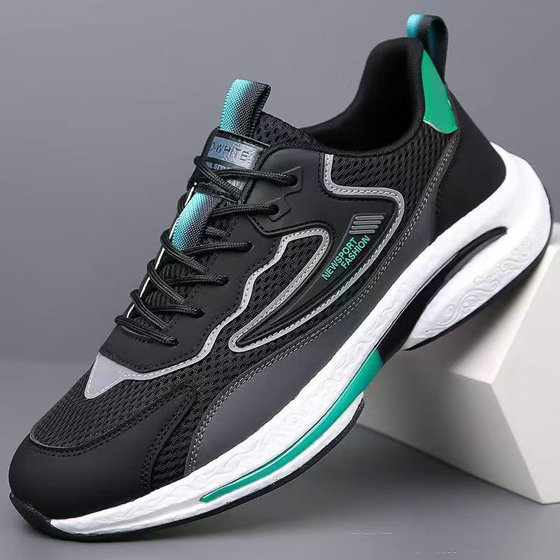 Damen Sportliche Freizeit Sneakers mit atmungsaktiver Oberfläche und stoßdämpfender Sohle EB