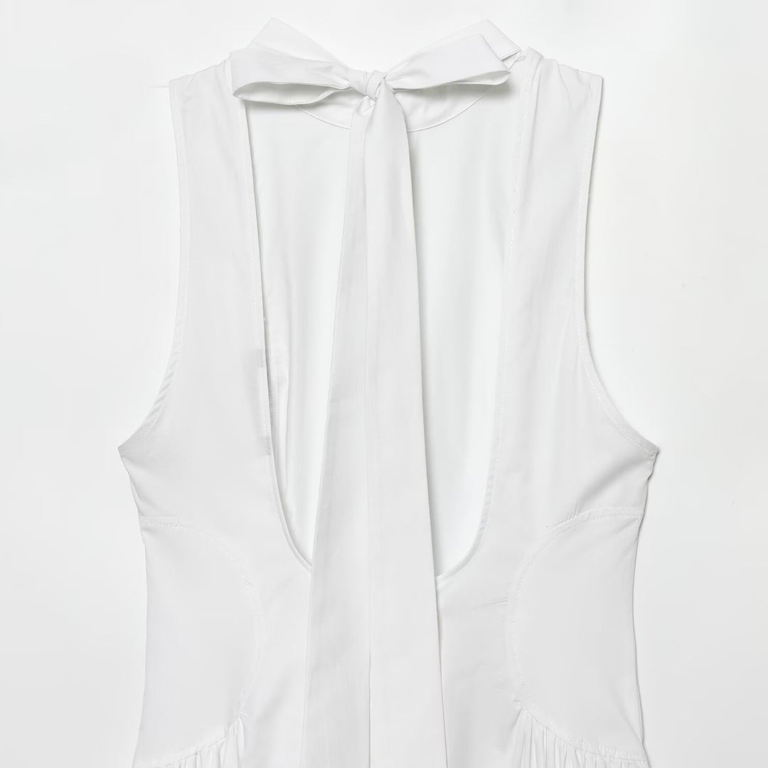 Damen Maxikleid mit elegantem Rundhalsdesign und fließendem Schnitt EB