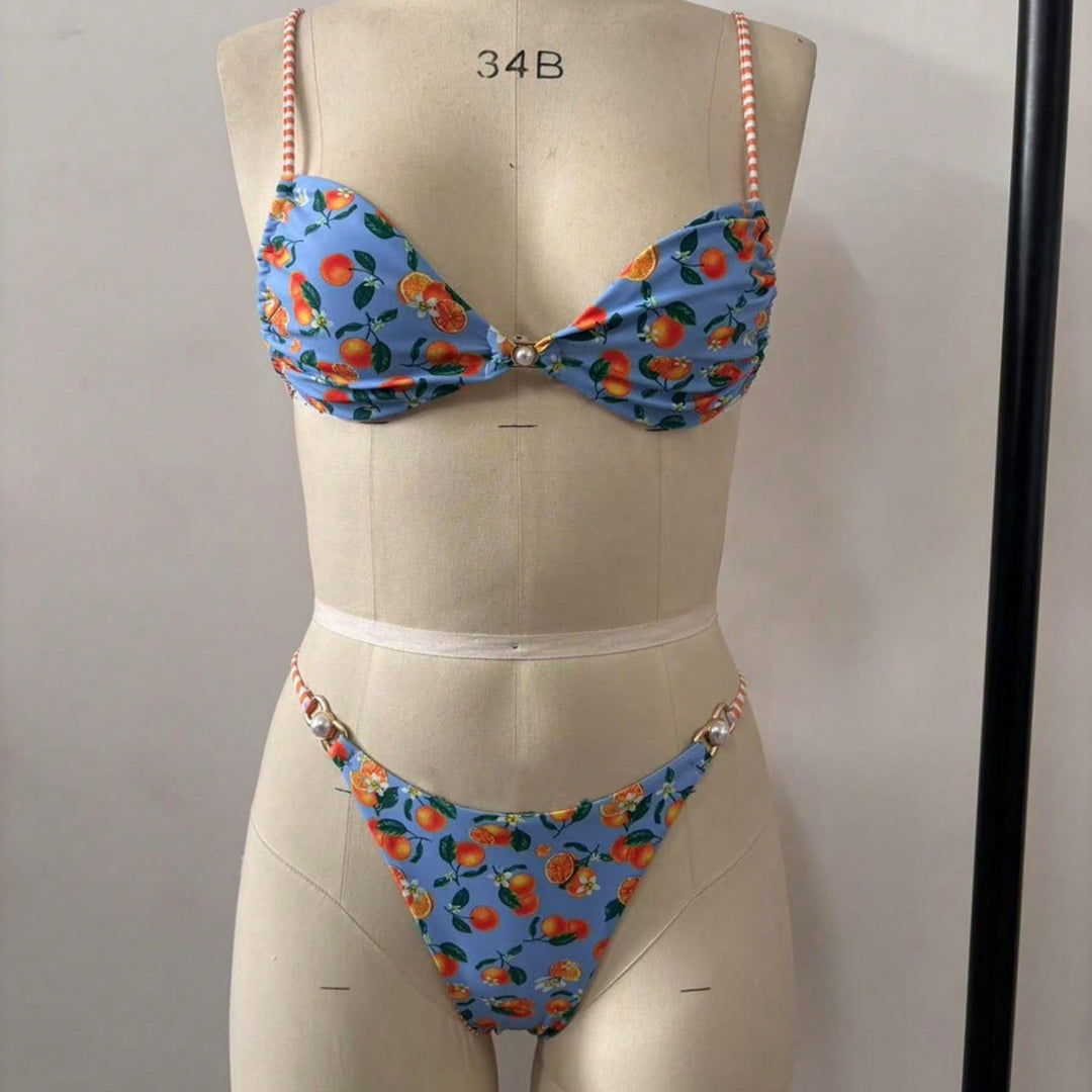 Damen Bikini mit verspieltem Obstmotiv EB