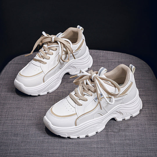Damen Sportliche Chunky Sneakers mit atmungsaktiver Mesh-Oberfläche und starker Dämpfung EB