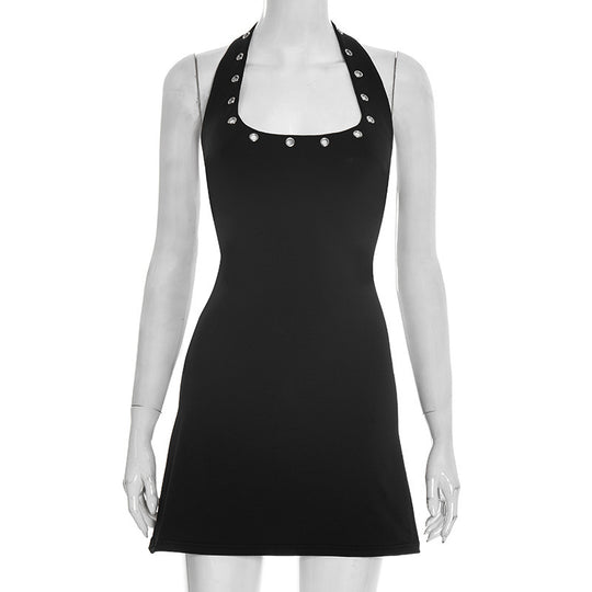 Damen figurbetontes Strandkleid mit dekorativem Ausschnitt EB