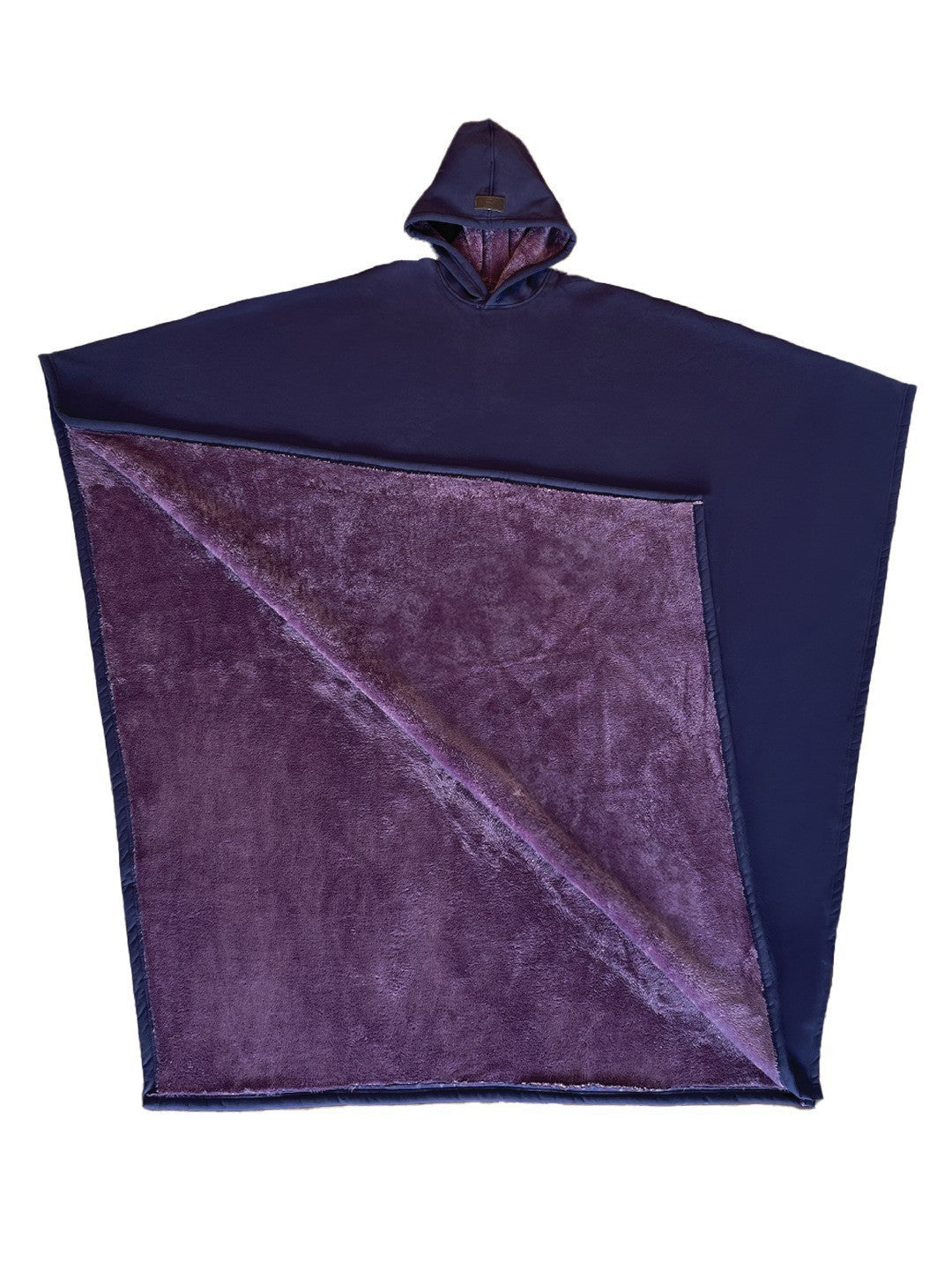 Unisex nan Kapuzen-Poncho Kuscheldecke mit weichem Futter und großzügigem Oversize-Schnitt EB