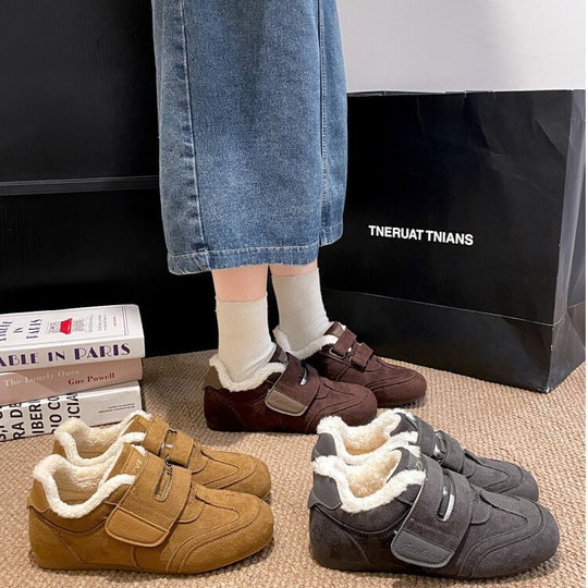 Damen Clogs mit flauschigem Innenfutter und rutschfester Sohle EB