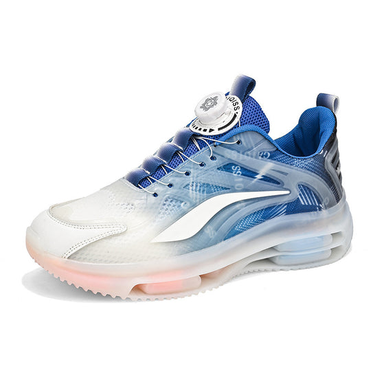 Unisex luftgepolsterte Hybrid-Sneaker mit transluzenter Hohlkammer-Zwischensohle und Drehverschluss EB
