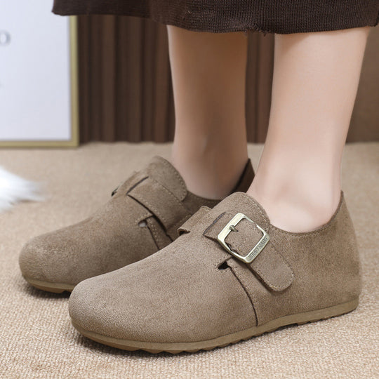 Damen bequeme Slipper mit verstellbarem Riemen EB