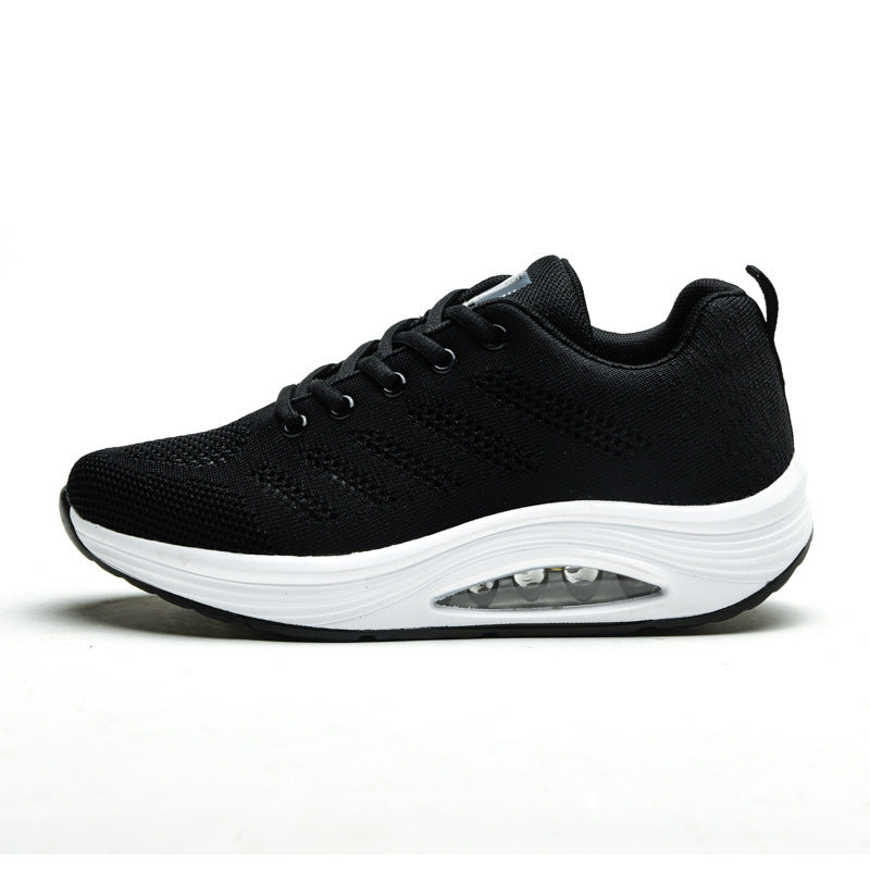 Damen nan atmungsaktiver Strick-Gehkomfort-Sneaker mit integrierter Luftfederung und ergonomischer Rockersohle EB