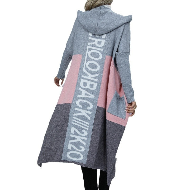 Damen lässiger Kapuzencardigan EB