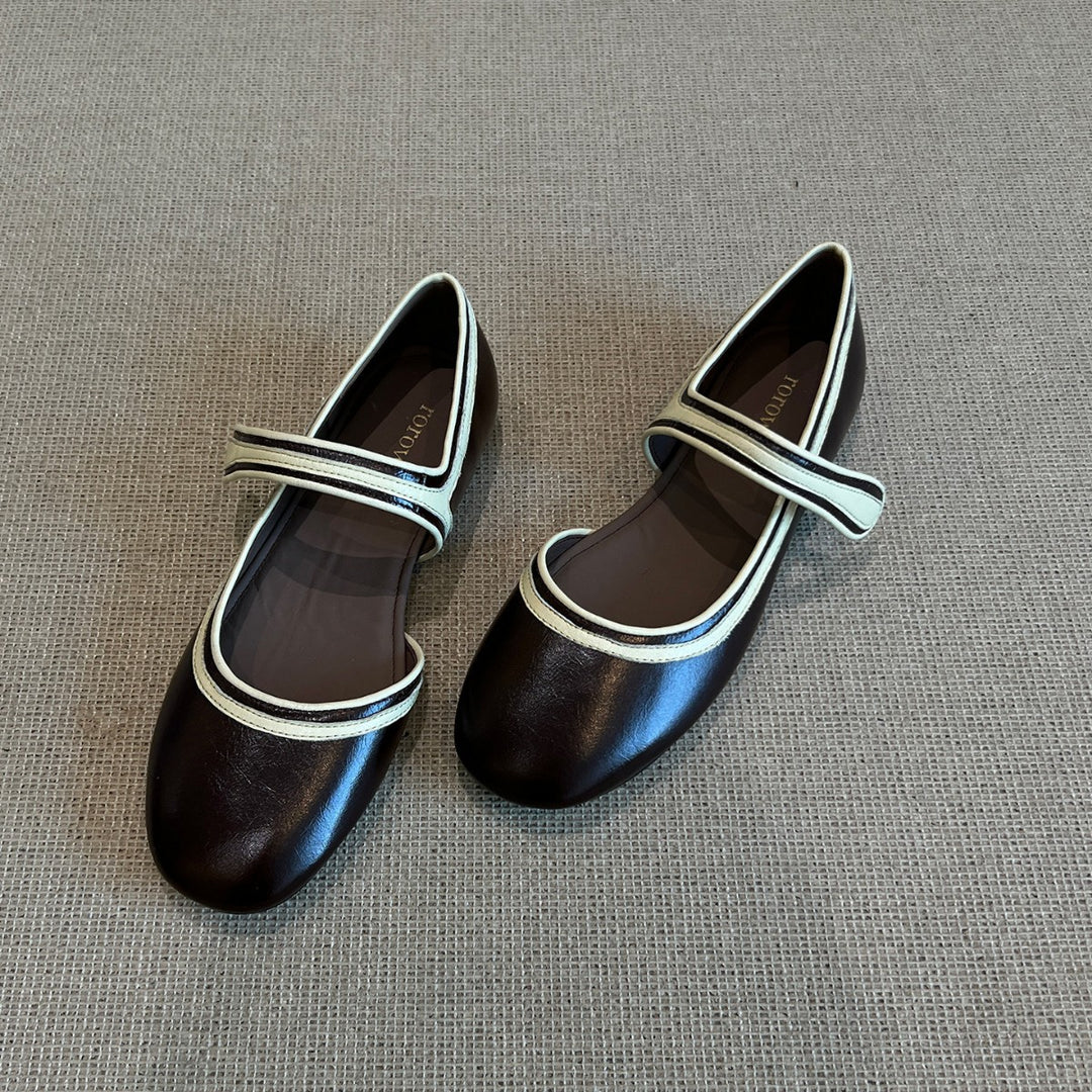Damen Ballerinas mit modischen Riemchen EB