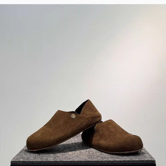 Damen Bequeme Clogs aus hochwertigem Wildleder EB
