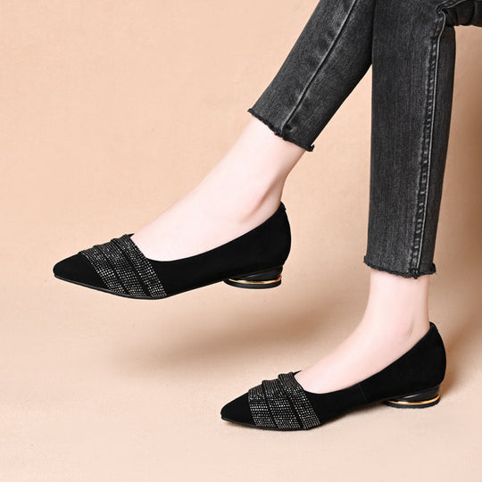 Damen Ballerinas mit funkelnden Applikationen von EB