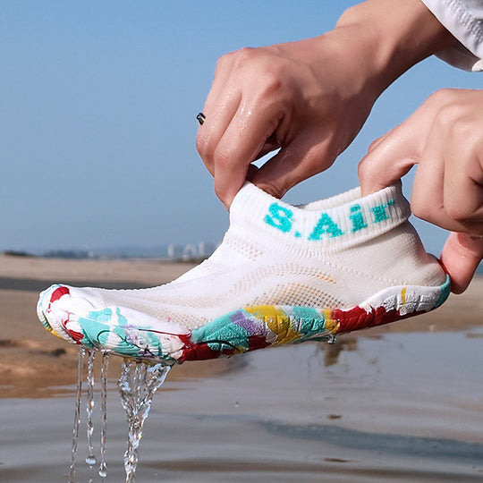 Damen Sportliche Wasserschuhe mit flexiblem Strick-Obermaterial EB