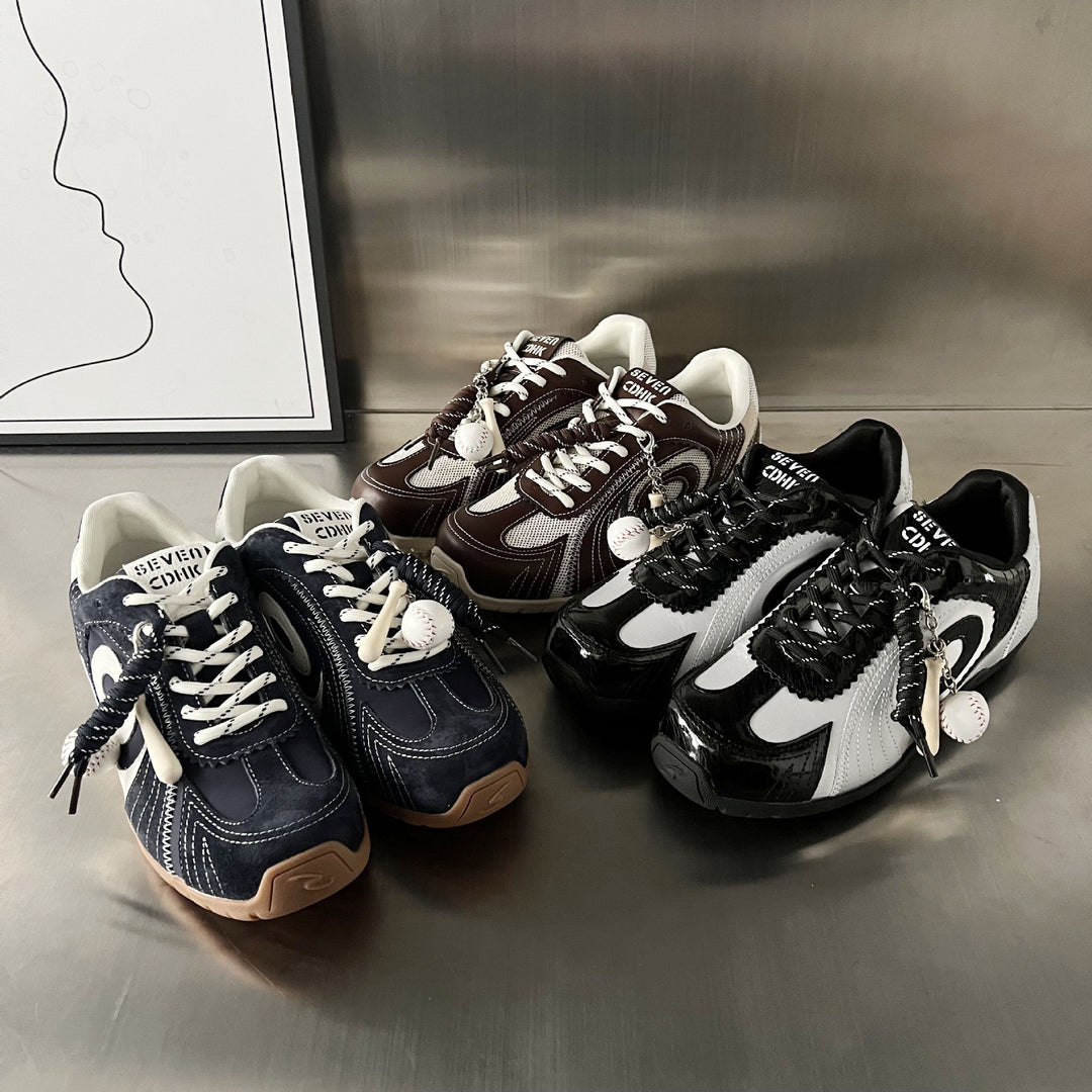 Damen Sportliche Sneakers mit atmungsaktiver Mesh-Oberfläche und trendigem Design EB