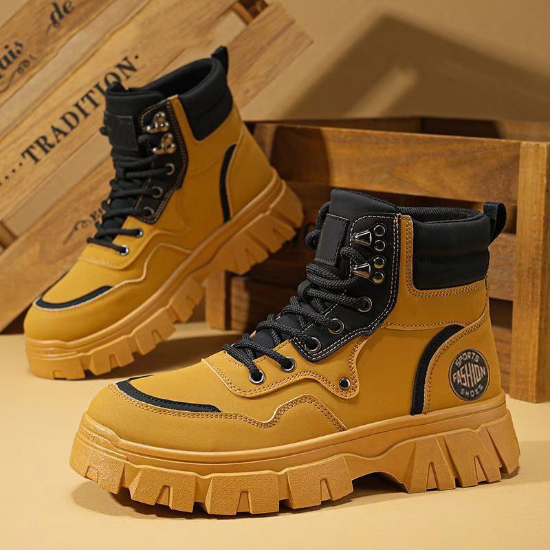 Damen Hochwertige Schnürstiefel mit robuster Sohle und atmungsaktivem Obermaterial EB