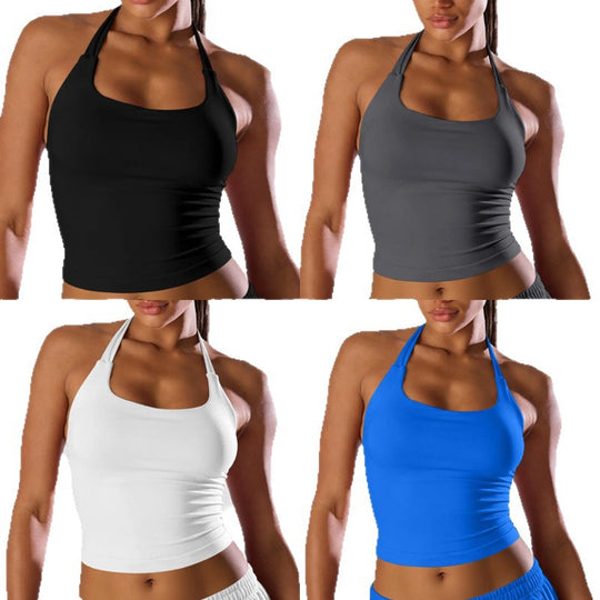 Damen Sportoberteil mit komfortablem Halter-Design und atmungsaktiven Materialien EB