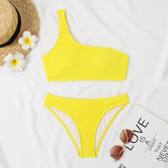 Damen Triangel-Bikini mit asymmetrischem Schnitt und aufregendem Design EB