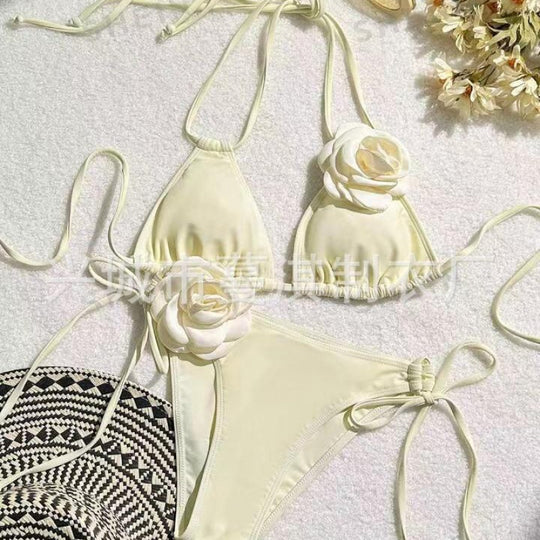 Damen Bikini-Set mit elegantem Blumenmuster EB