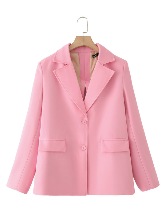 Damen Blazer-Short-Set mit eleganter Schnittführung und praktischen Taschen EB