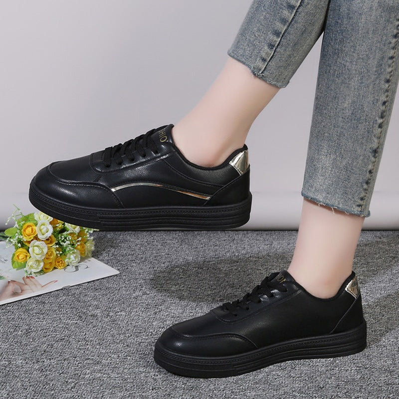 Damen Modische und elegante Sneaker mit metallic Akzenten EB