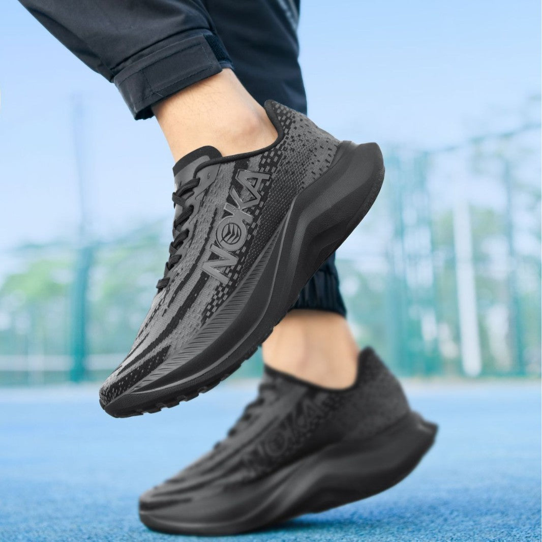 Unisex leichte Straßenlauf-Sneaker mit hochdynamischer Rebound-Zwischensohle und atmungsaktivem Strickoberteil EB
