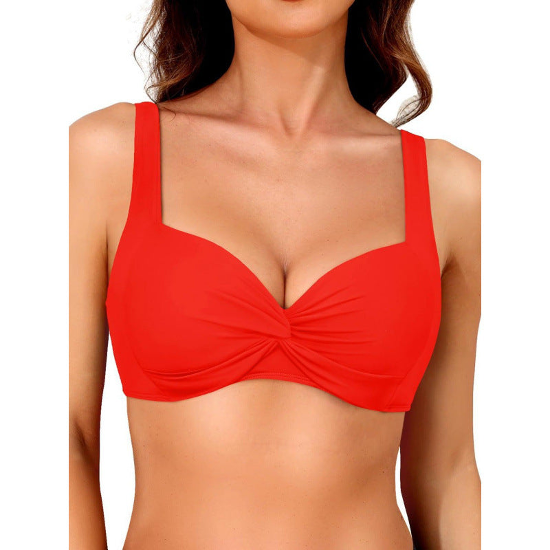 Damen Sportliches Bikinioberteil mit Twisted-Design EB