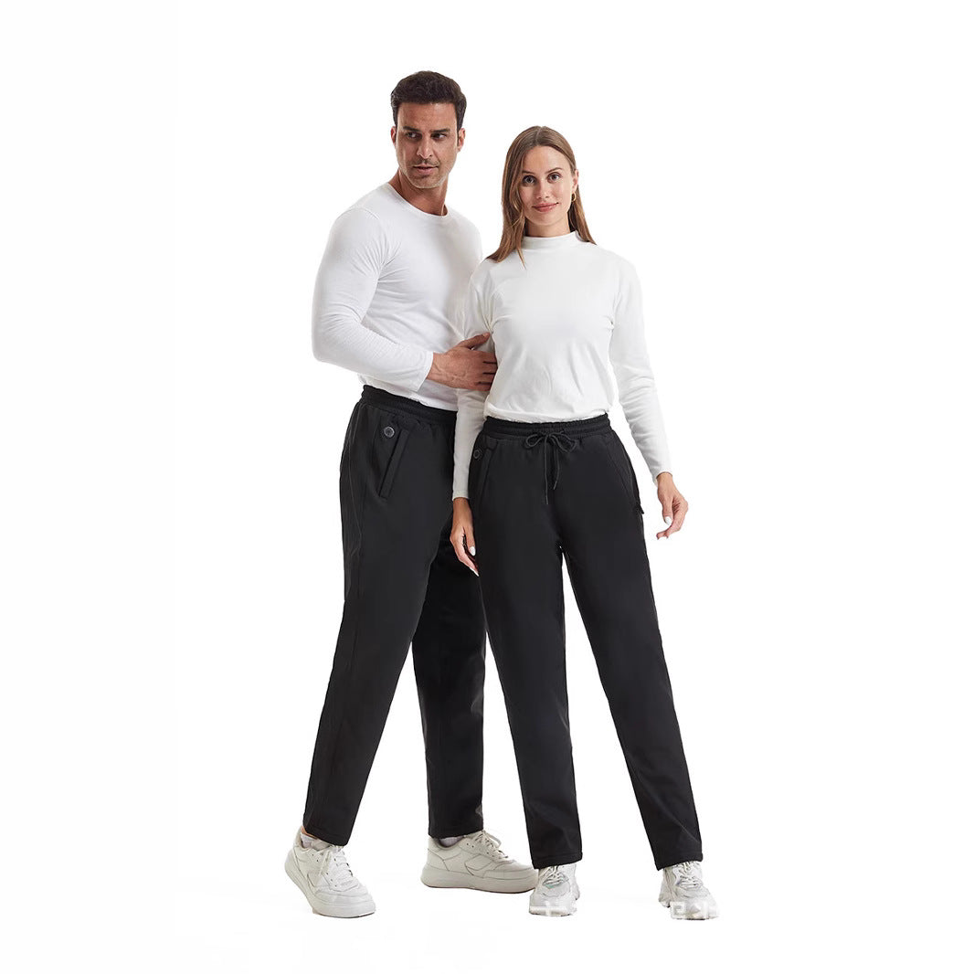 Damen Sportliche Jogginghose mit elastischem Bund und Taschen R&B