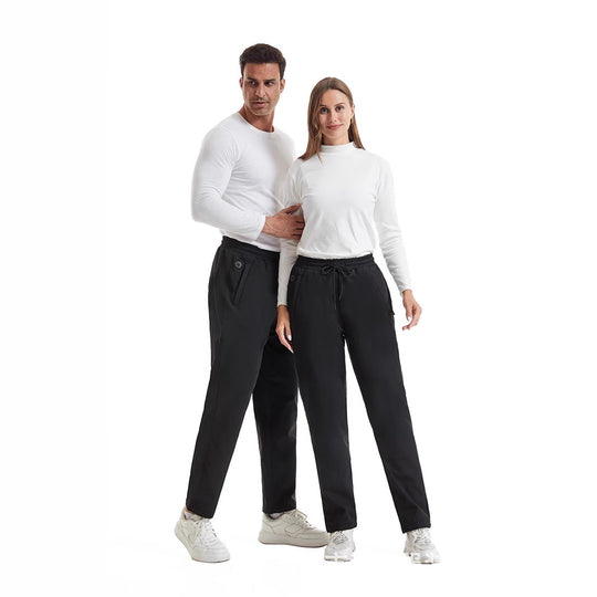 Damen Sportliche Jogginghose mit elastischem Bund und Taschen R&B