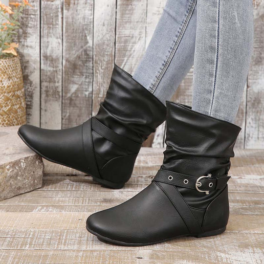 Vintage Flache Stiefel EB