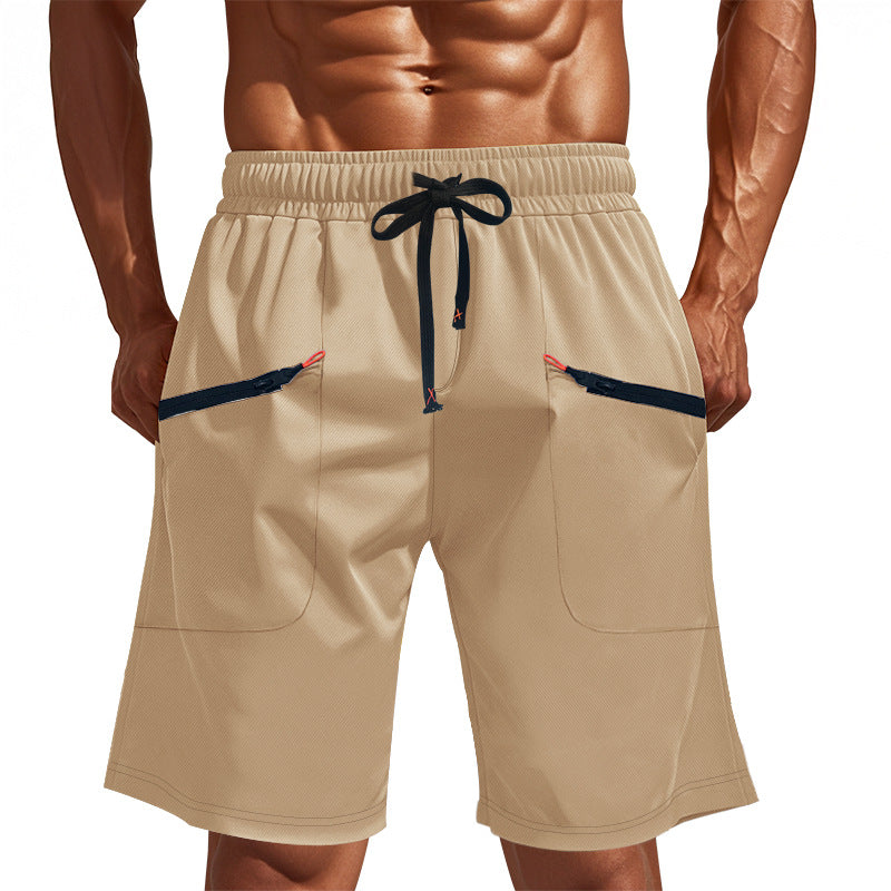 Herren Sportliche Shorts mit vielseitigen Taschen und elastischem Bund EB