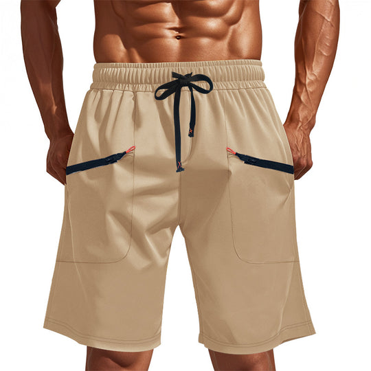 Herren Sportliche Shorts mit vielseitigen Taschen und elastischem Bund EB