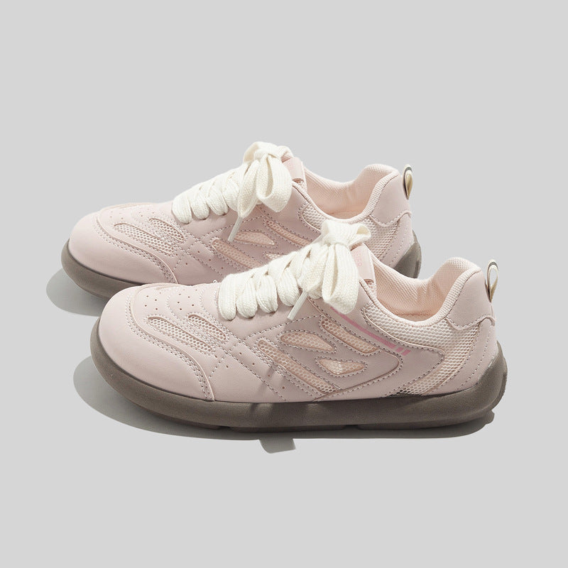 Damen Sportliche Lifestyle-Sneaker mit atmungsaktiver Mesh-Oberfläche und gepolsterter Sohle EB