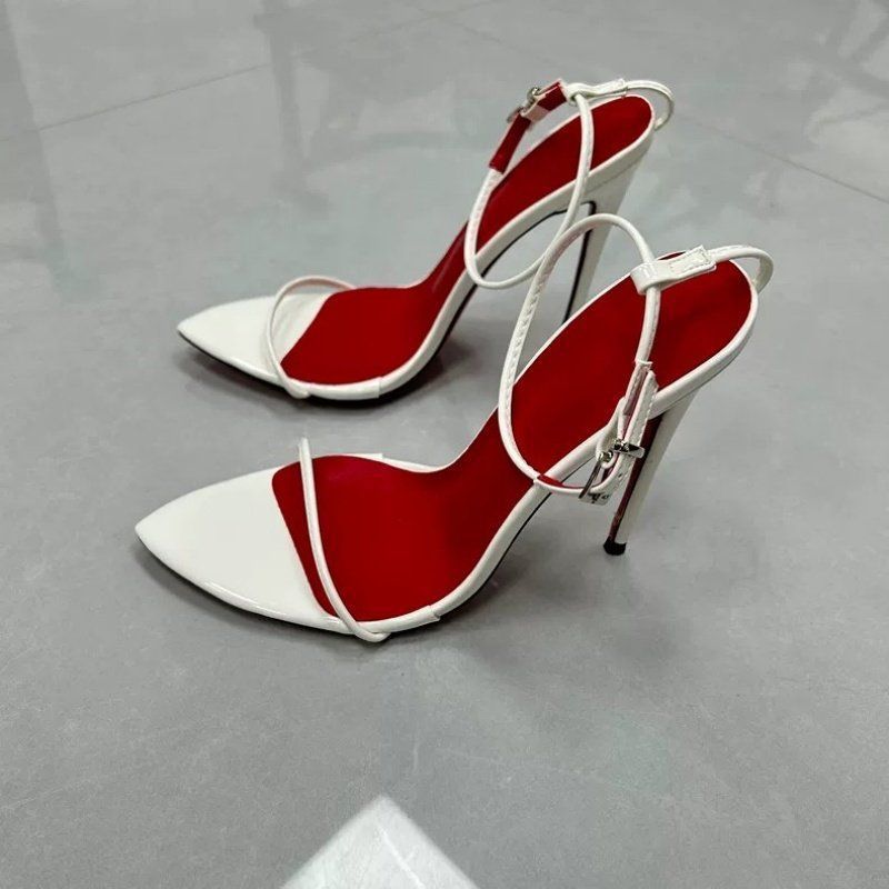 Damen High Heel Sandalen mit zartem Riemendesign EB