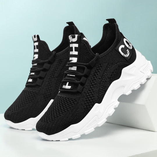 Damen Sportliche Sneaker mit atmungsaktiver Mesh-Oberfläche und Federungssystem EB