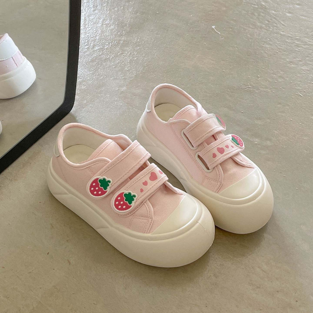 Damen bequeme und verspielte Sneaker mit Klettverschluss von EB