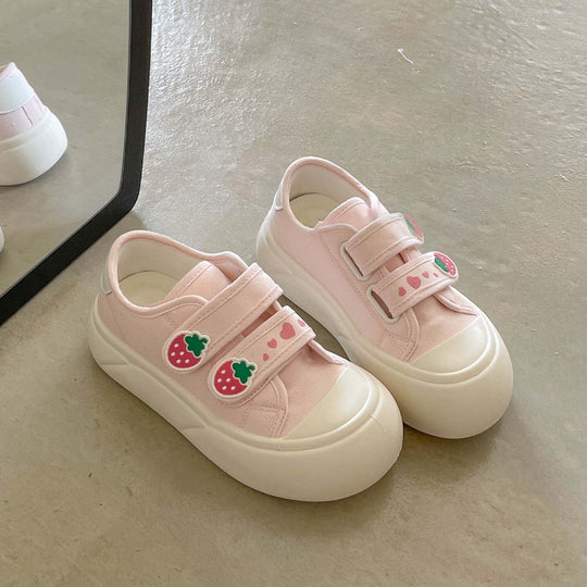 Damen bequeme und verspielte Sneaker mit Klettverschluss von EB