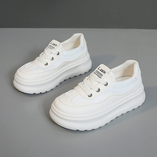 Damen Sportliche Sneaker mit atmungsaktiver Mesh-Oberfläche und dämpfender Sohle EB