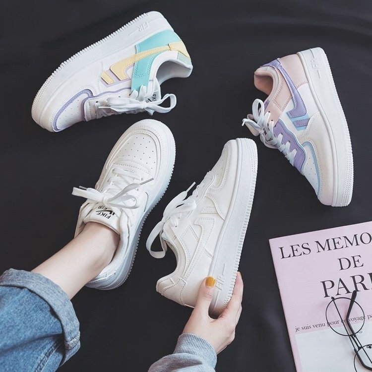 Damen Sportliche Freizeitsneaker mit rutschfester Sohle und atmungsaktivem Obermaterial EB