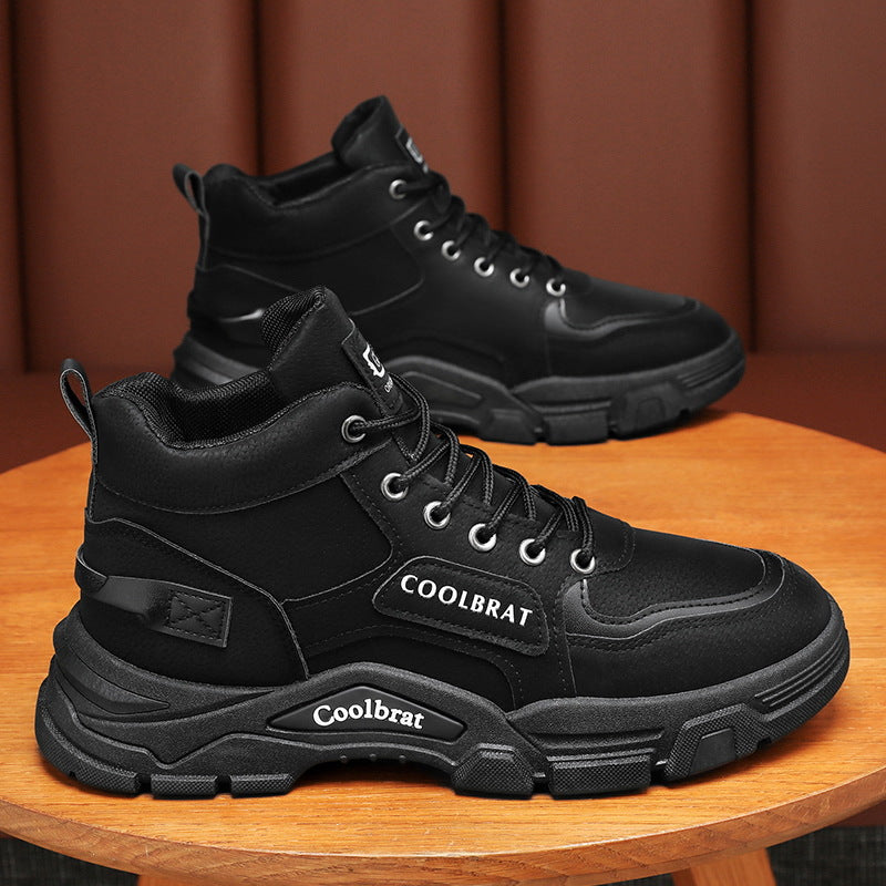 Damen Sportliche High-Top Sneakers mit Wärmeisolierung und rutschfester Sohle EB