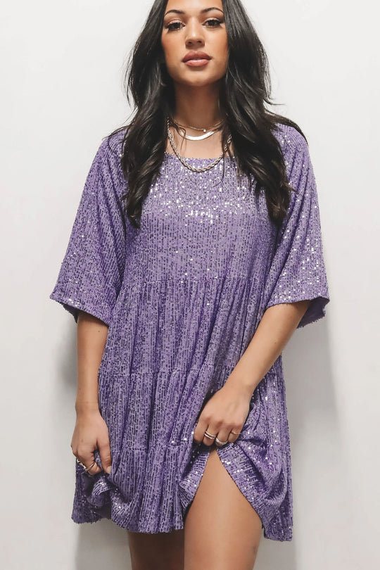 Damen Glitzerndes Kurzkleid EB