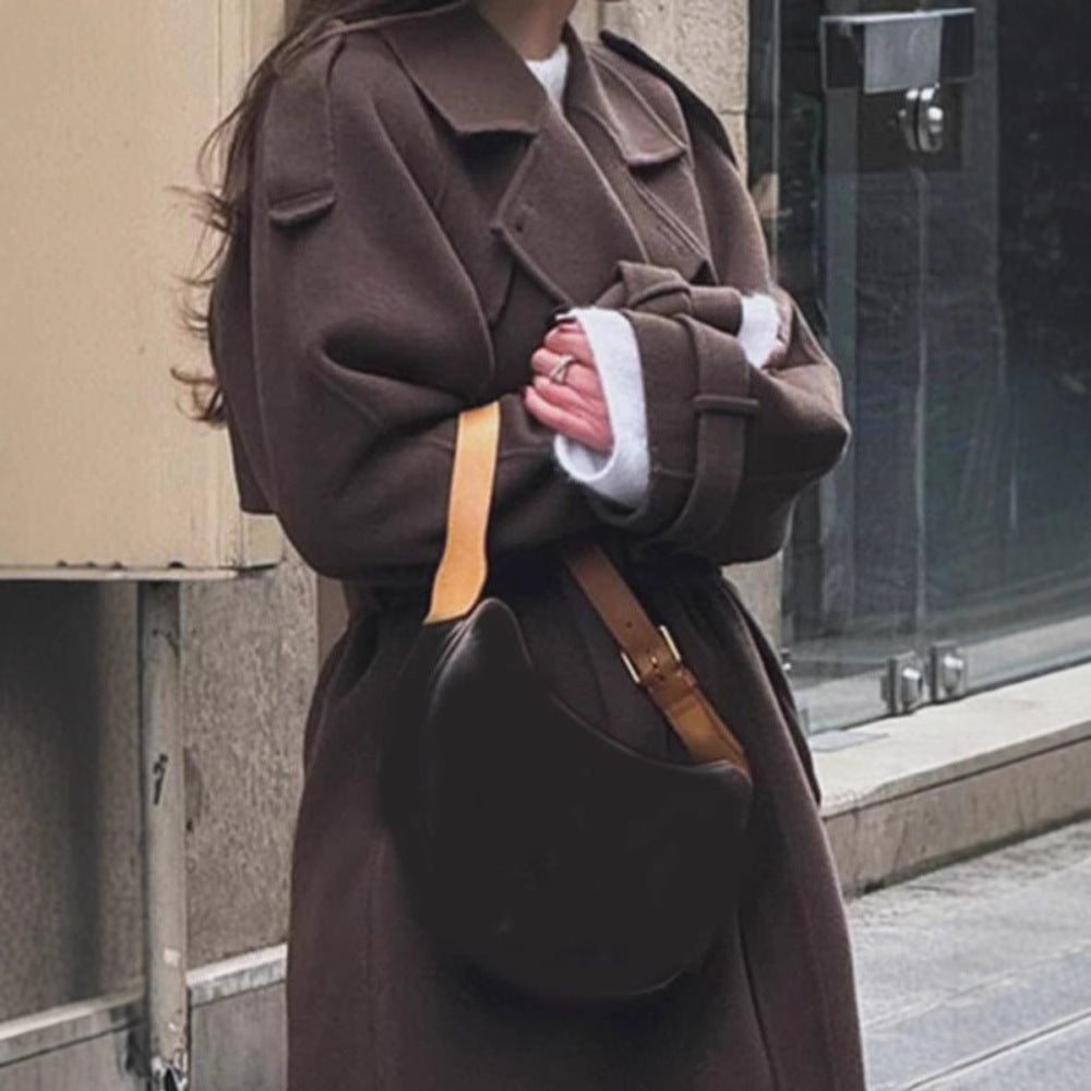 Damen oversized Wollmantel EB