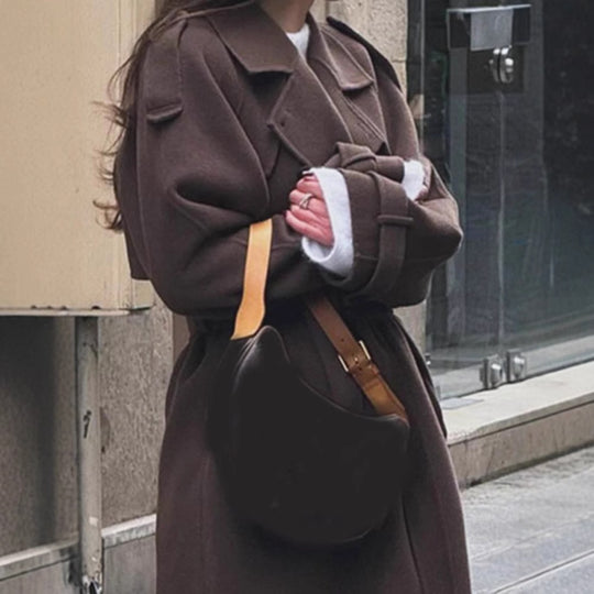 Damen oversized Wollmantel EB