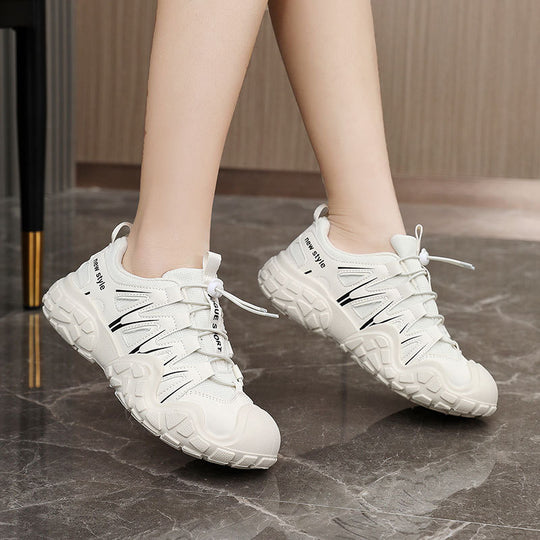 Damen Sportliche Leichtgewicht-Sneaker mit atmungsaktiver Mesh-Oberfläche und rutschfester Sohle EB