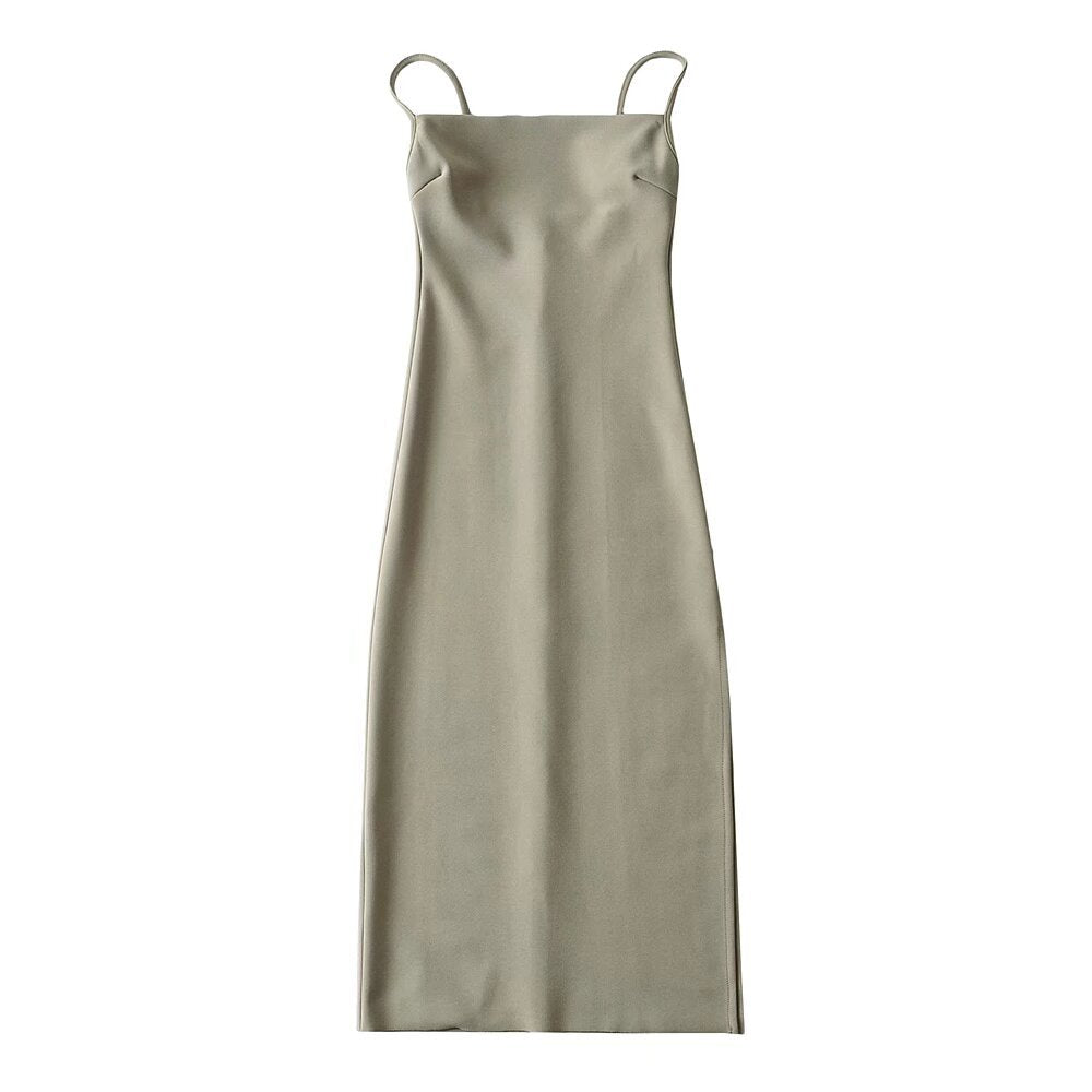 Damen langes Abendkleid mit elegantem Schlitz EB