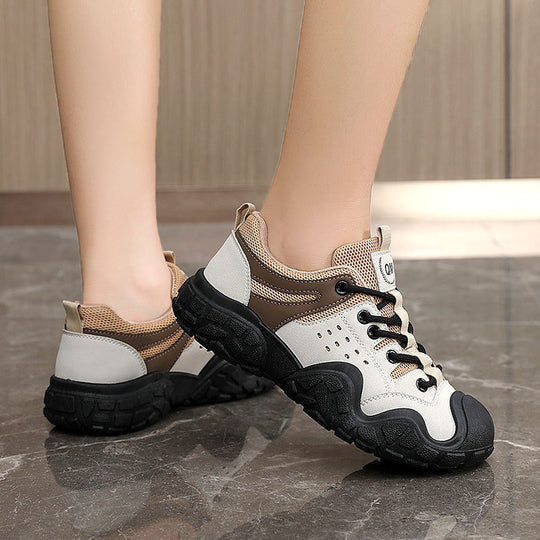 Damen sportliche Wanderschuhe mit rutschfester Sohle und atmungsaktivem Obermaterial EB
